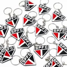 Kit 10/50 Chaveiros São Paulo Time Escudo SPFC Lembrancinha Brinde Festa Atacado