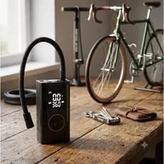 Bomba Compressor Inflador Portatil Digital Rapida Facil Uso Carro Moto Bicicleta Compacta Preto
