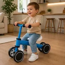 Bicicleta Infantil Equilibrio Sem Pedal Azul Aprendizado Segurança Diversao Criancas