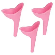 Kit 3 Urinol Feminino Para Fazer Xixi Em Pé Funil Mijador Mictório Higiênico Gestante Idosa Portátil Acampamento Trilha