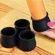 Kit Protetor de Silicone para Pés de Cadeira e Mesa Pés Pezinho Redondo