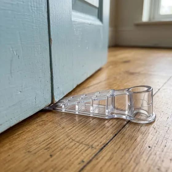 Kit 10 Aparador Peso De Porta Calço Silicone Trava Segura Fixador Segurança Criança Bebê Amortecedor Cunha Antivento