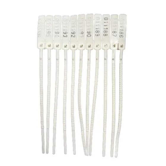 500 Lacre Malote Numerado 16CM Branco
