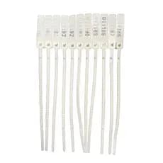 500 Lacre Malote Numerado 16CM Branco