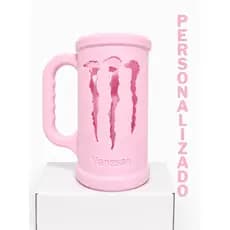Porta lata energetico monster 473 ml kit chaveiro tampa abridor personalizado nome