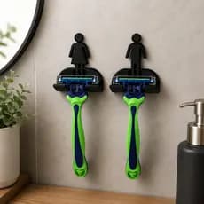 Suporte De Lâmina De Barbear Dele Dela  Kit Feminino Masculino Parede Banheiro Organizador fita 3m