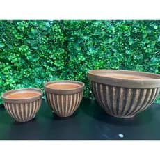 Vaso Gomo em Argila Cerâmica Artesanal P M ou G Cachepot Decorativo para Plantas e Jardinagem