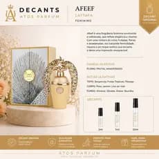 Perfume Árabe Feminino Lattafa Afeef Original