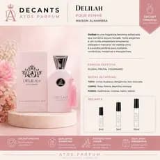 Perfume Árabe Delilah Pour Femme EDP Original Feminino - Maison Alhambra
