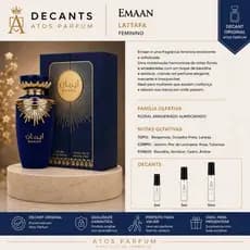 Perfume Árabe Lattafa Emaan Original Luxo Compartilhável