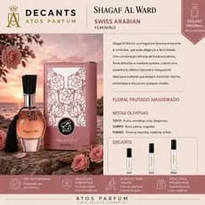 👑 Perfume Árabe Feminino Shagaf Al Ward Al Wataniah EDP ✨ (Original)