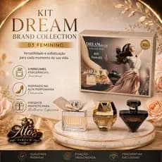 Kit 3 Perfumes Femininos Dream Brand Collection Fem-03 Miniaturas 25ml cada