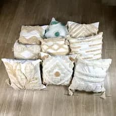 Capas de almofada 45x45 geometrico moderno peludinho sem enchimento