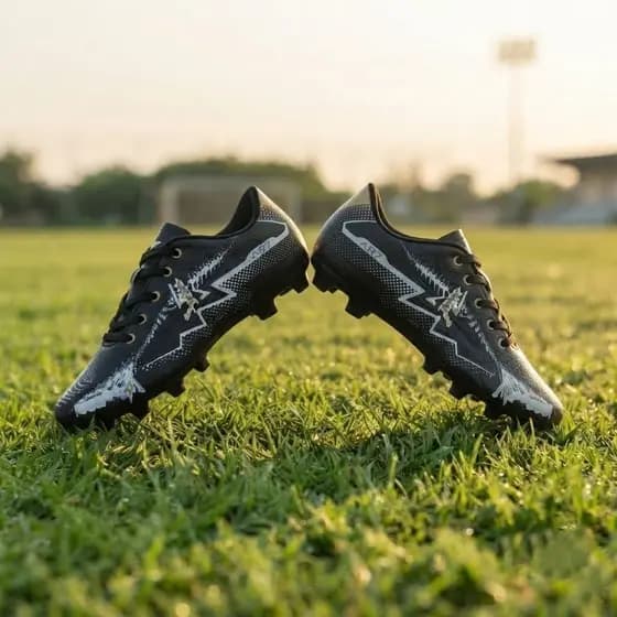 Chuteira Futebol Campo 34 ao 43 Travas Grafismo Exclusivo Reforçada
