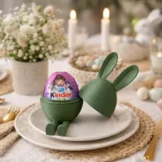 Coelho Decorativo Kinder Páscoa Coração 1 unid