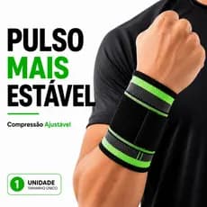 Munhequeira Ortopédica Compressão Ajustável para Pulso Velcro Academia Musculação Crossfit Trabalho