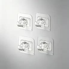 Gancho Adesivo Para Varão De Cortina Kit Completo Sem Furar Parede Forte Resistente Multiuso