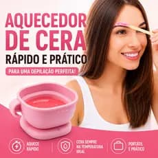 Aquecedor de Cera Depilatória Silicone Dobrável Fácil Limpeza Bivolt Para Uso Doméstico