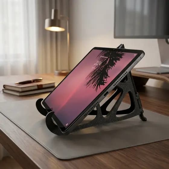 Suporte de Mesa Ajustável para Livro, Bíblia, Tablet e Kindle Ajuste de Inclinação Decorativo Prático Dobrável