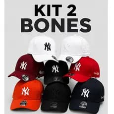 Boné NY New York Bordado Casual Premium Aba Curva Unissex Ajustável Estilo Blogueira