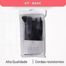 Conjunto de Pinceis Para Maquiagem Preto Ana Hickmann