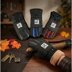 Luvas de inverno para motociclistas: impermeáveis, antiderrapantes e quentes.