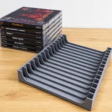 Suporte Organizador  para 14 CDs e Jogos PlayStation 1