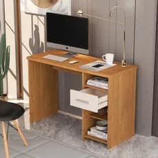Escrivaninha Com Gaveta Quarto Home Office Para Estudos Mesa Reforçada