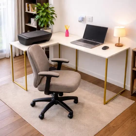 Mesa Para Computador Modelo Industrial Em L Para Estudos Em Oferta