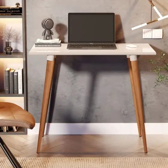 Mesa Escrivaninha Retro Para Estudos ou Home Office Pé Palito