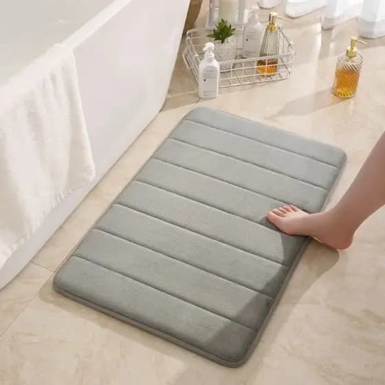 Tapete Banheiro Quarto Antiderrapante Absorvente Macio Lavável Máquina