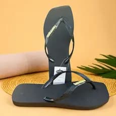 chinelo feminino bico quadrado material premium Confortavel