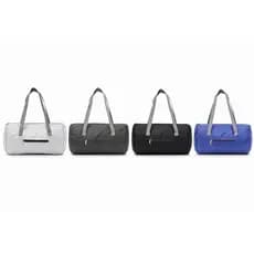 Bolsa Poliéster Impermeável 18L com Zíper e Bolso Frontal Bolsa de Viagem Academia Praia Leve Dobrável Resistente