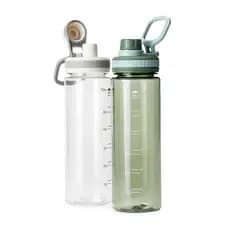 Garrafa Squeeze 750ml Com Marcador De Volume E Alça à Prova De Vazamento Tampa Rosqueável