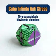 Cubo Infinito Sensorial - Brinquedo Anti stress Fidget Cube