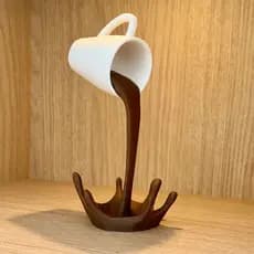 Xícara Decorativa Flutuante Café – Decoração Cantinho do Café – Coffee Lover – Enfeite Cozinha
