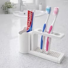 Suporte para 4 escovas - porta escovas - banheiro - suporte pasta de dente - suporte escava e creme dental