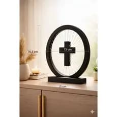 Cruz decorativa moderna 3D/símbolo de fé/artigo religioso.