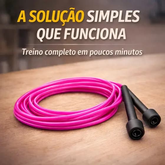 Corda De Pular Para Exercícios Slim Pvc 3 Metros Com Girador  Prottector Rosa Chiclete Corda Crossfit
