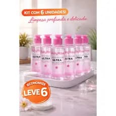 Kit 6 Água Micelar Ultra Ruby Rose 120ml Ruby Rose Oficial Hb-300 Sem enxague Demaquilante