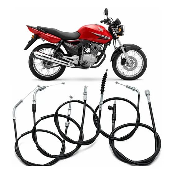 Cabo Acelerador A + B Embreagem Afogador Velocimetro Cbx 250