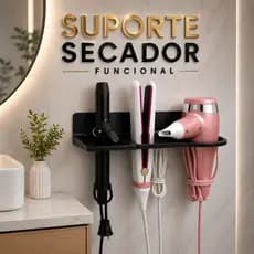 Porta Secador Chapinha Babyliss,Organizador de Parede Moderno