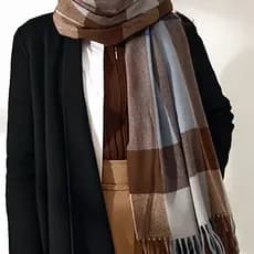 Cachecol Lenço de caxemira outono e inverno xale feminino cachecol uso duplo espessado para 长方形加厚围巾