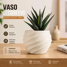 Vaso Decorativo Moderno para Suculentas e Decoração Minimalista