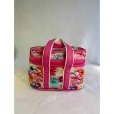 Necessaire Térmica Bolsa Térmica Porta Marmita Lancheira Compacta Floral Feminina