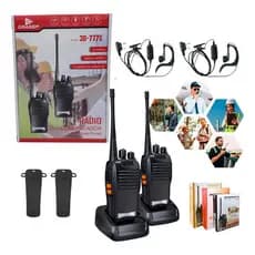 Kit 2 Rádio Comunicador Grasep 3d-777s 16 Canais 6km Bateria