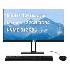 Pc All In One Aoc I7 13620h 32gb Ssd 512gb W11 Tela 23,8  24I713