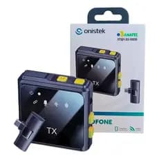 Microfone Lapela Onistek Sem Fio Omnidirecional Bluetooth