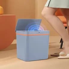 Lixeira Inteligente Recarregável 12L Sensor Automático Cozinha