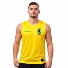 Camiseta Regata Masculina Brasil Esportiva Blusa Academia Leve Corrida